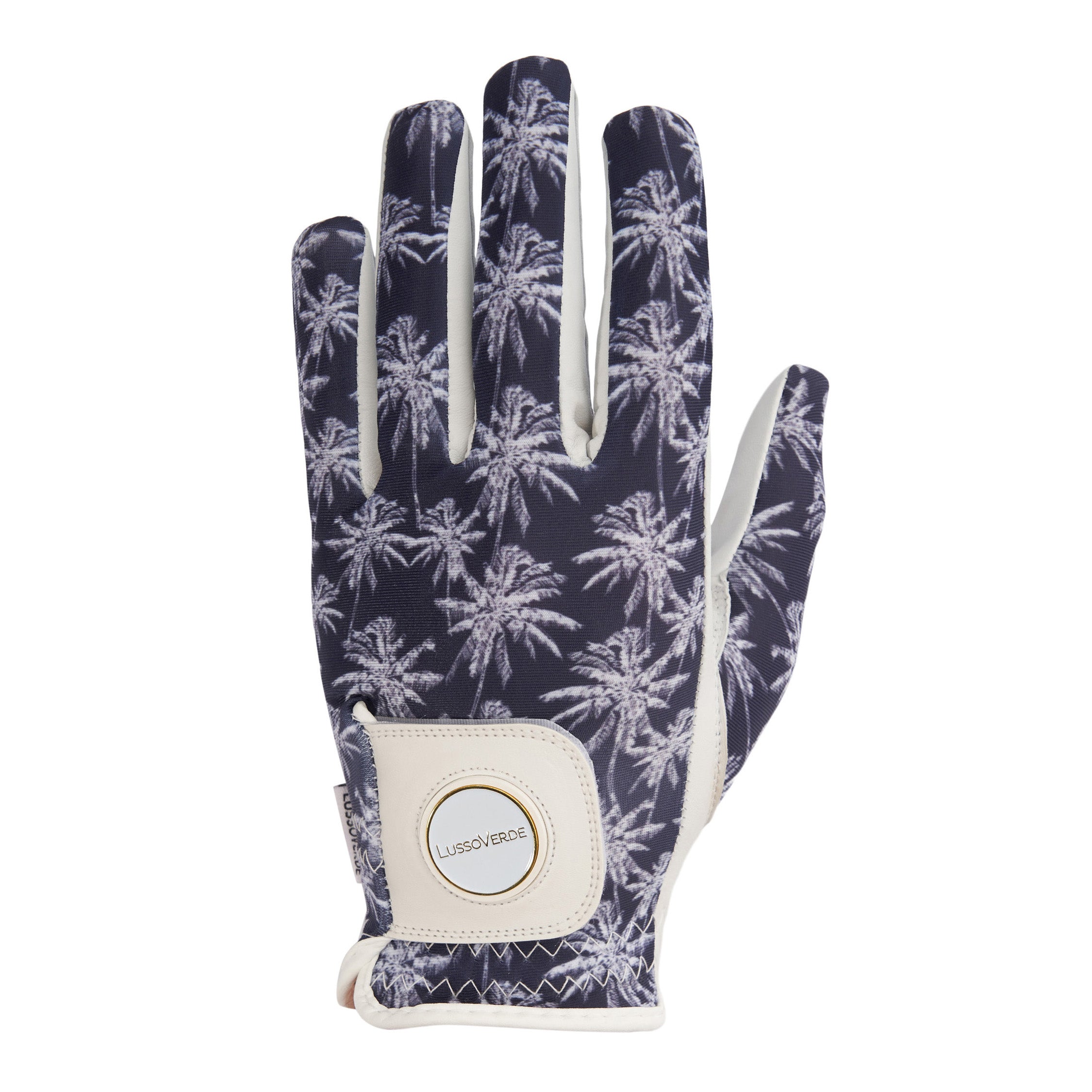 Sublimated Golf Glove w/ Lycra Back & Cabretta Leather Palm in Full Color, Made-to-Order