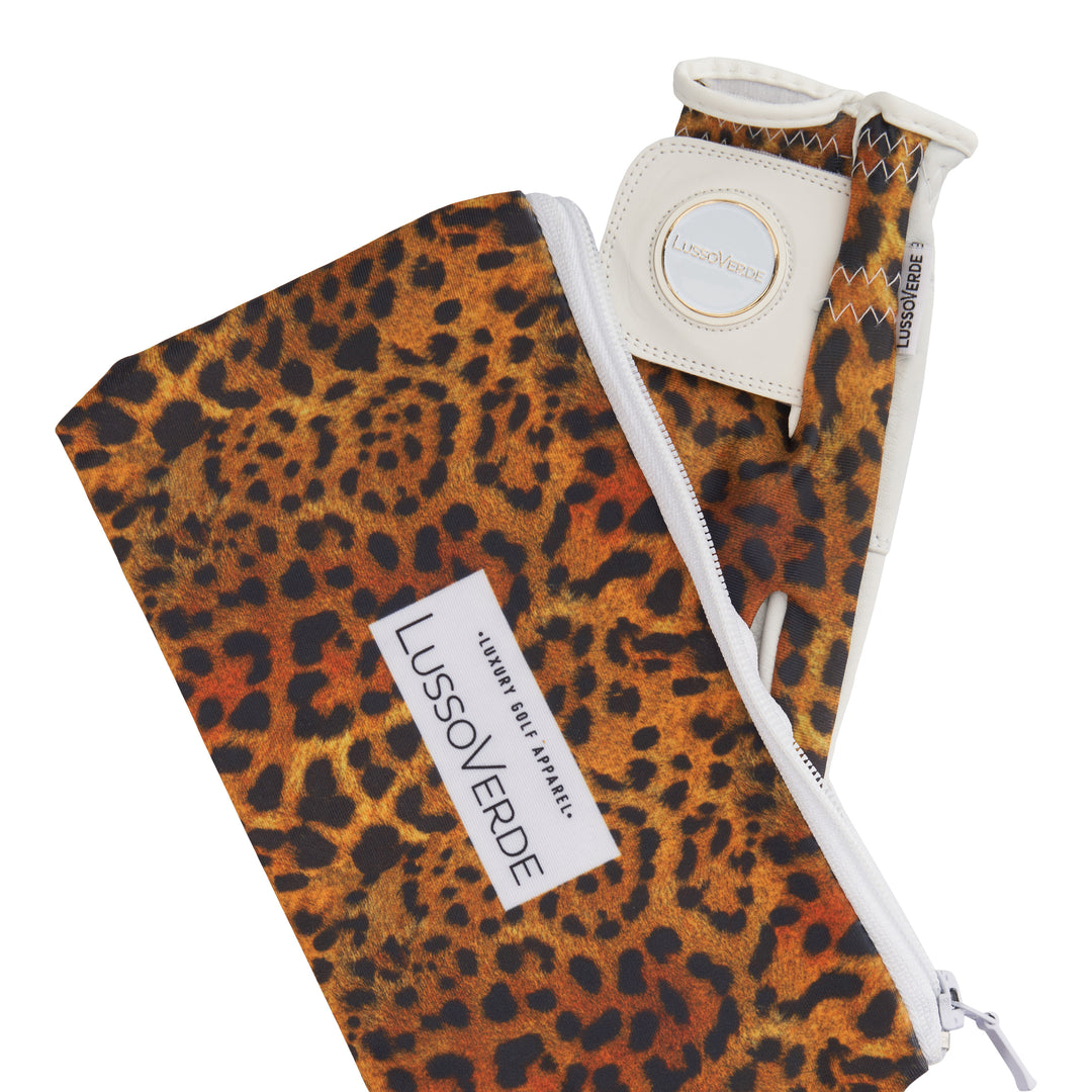 Women's Leopard Hybrid Cabretta Leather Eco-Friendly Golf Glove